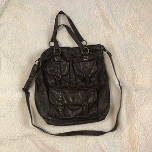 Mossimo Supply Co dark brown slouchy bag